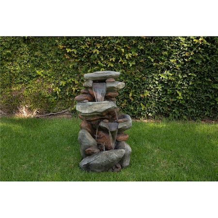 Alpine Corp Corp Fountain with LED light WIN316